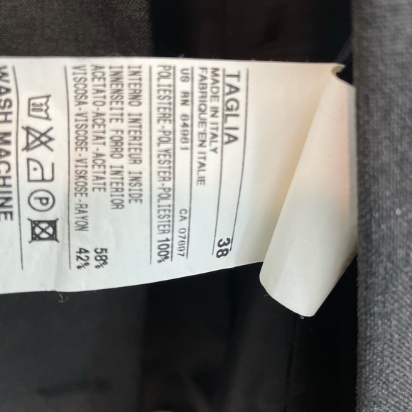 UNITED COLORS OF BENETTON MADE IN ITALY BLAZER SUIT/ PANT SET *EASY IRONING* - Picture 8 of 14